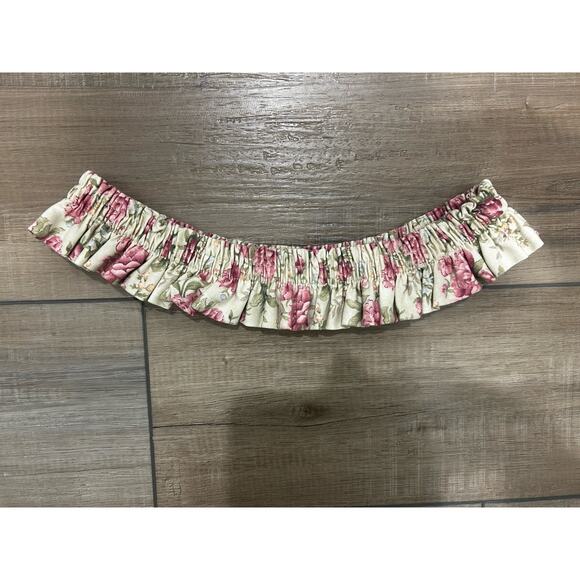 Longaberger Peony Large Basket Garter floral fabric Hard to Find - Picture 1 of 2